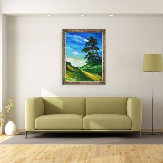 Tablou inramat - Patricia Brintle - Vechiul stejar, 60 x 80 cm - 2- Roveli