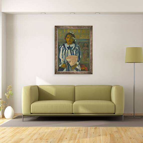Tablou inramat - Paul Gauguin - Stramosii lui Tehamana sau Tehamana are multi parinti Merahi metua no Tehamana, 60 x 80 cm - 2- Roveli
