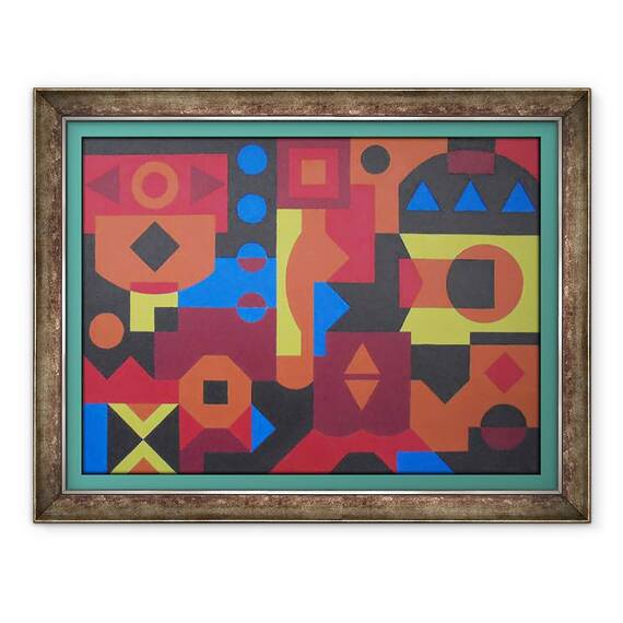 Tablou inramat - Peter McClure - NATIV AMERICAN, 60 x 80 cm - - Roveli