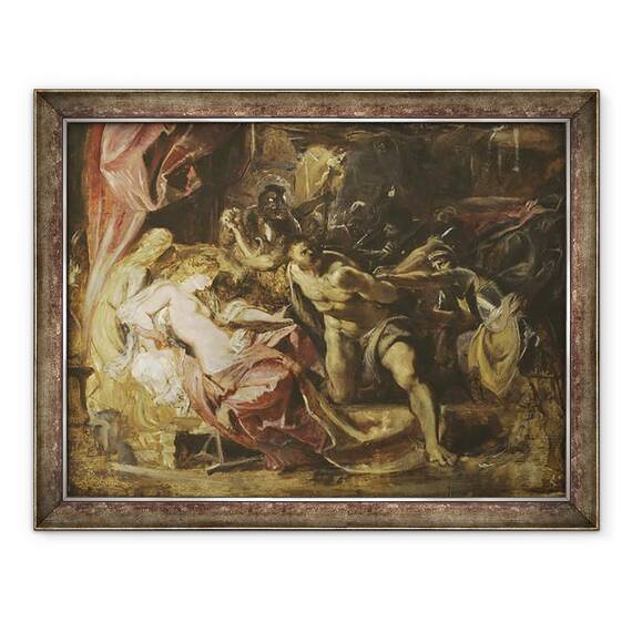 Tablou inramat - Peter Paul Rubens - Capturarea lui Samson, 60 x 80 cm - - Roveli