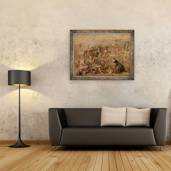 Tablou inramat - Peter Paul Rubens - intalnirea regelui Ferdinand al Ungariei si a cardinalului-infante Ferdinand al Spaniei la Nördlingen, 60 x 80 cm - 2- Roveli