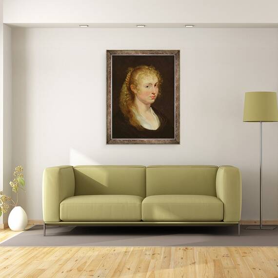 Tablou inramat - Peter Paul Rubens - Tanara femeie cu par cret, 60 x 80 cm - 2- Roveli