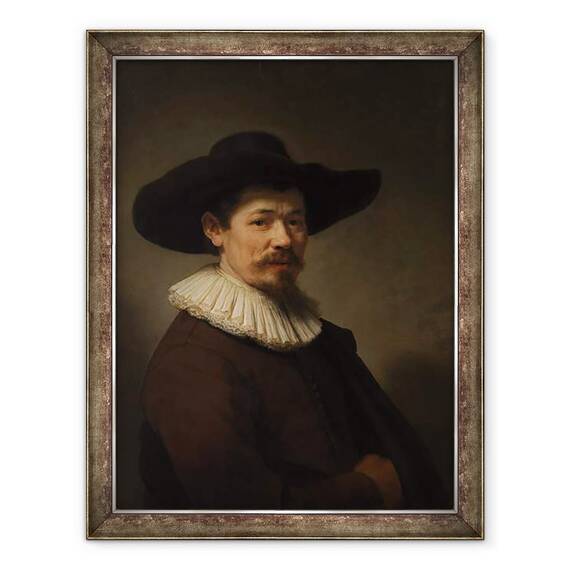 Tablou inramat - Rembrandt Harmensz van Rijn - Herman Doomer, 60 x 80 cm - - Roveli