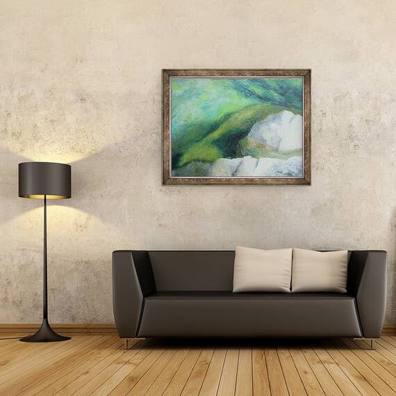 Tablou inramat - Sara Studd - Pe stanci 2, 60 x 80 cm - 2- Roveli