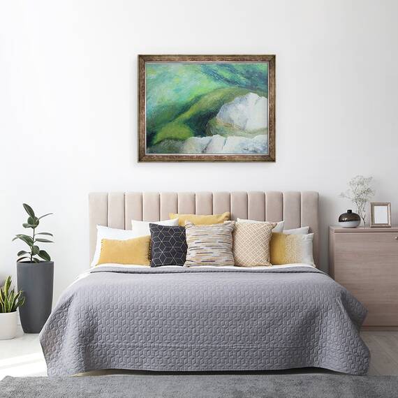 Tablou inramat - Sara Studd - Pe stanci 2, 60 x 80 cm - 3- Roveli