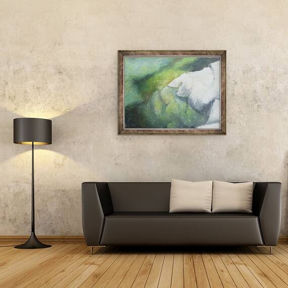 Tablou inramat - Sara Studd - Pe stanci, 60 x 80 cm - 2- Roveli
