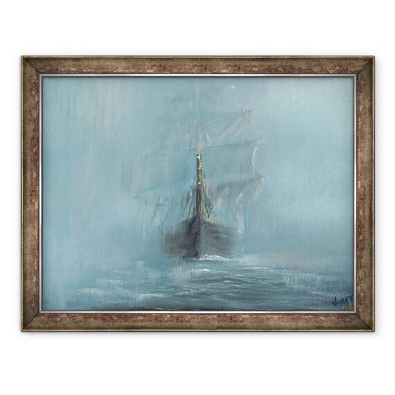 Tablou inramat - Vincent Alexander Booth - Mary Celeste decembrie 1872, 2016, 60 x 80 cm - - Roveli