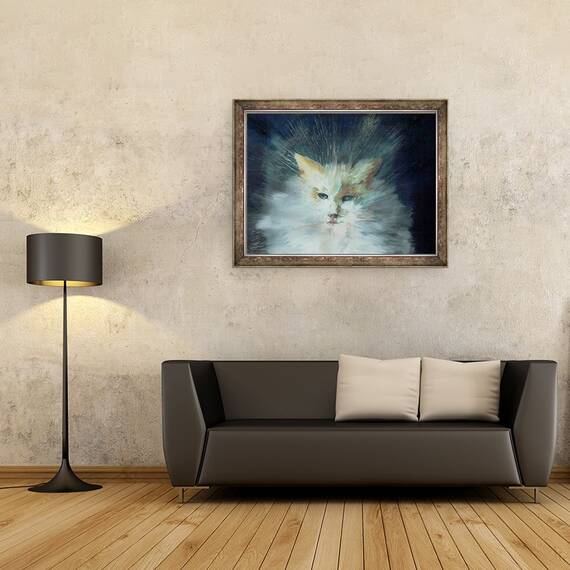Tablou inramat - Vincent Alexander Booth - Monty fluffball, 2015, 60 x 80 cm - 2- Roveli