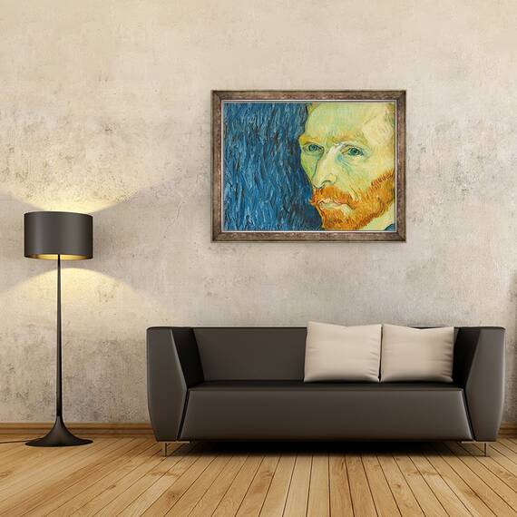 Tablou inramat - Vincent van Gogh - Autoportret III, 60 x 80 cm - 2- Roveli