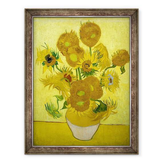Tablou inramat - Vincent van Gogh - Floarea-soarelui I, 60 x 80 cm - - Roveli
