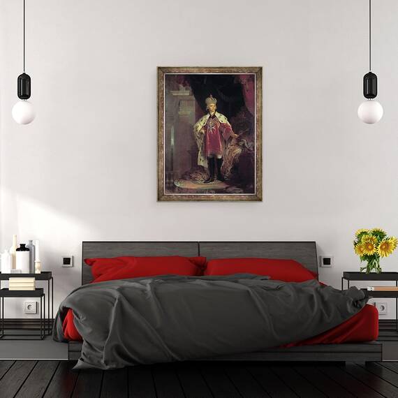 Tablou inramat - Vladimir Lukich Borovikovsky - Portretul lui Paul I, 60 x 80 cm - 3- Roveli