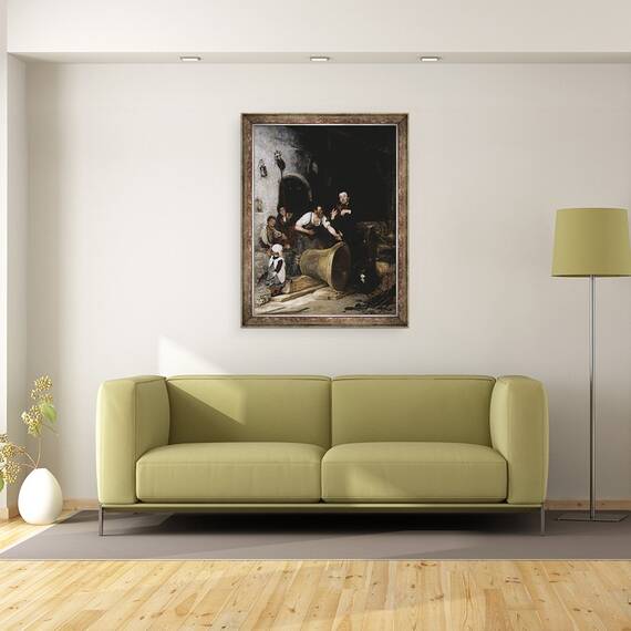 Tablou inramat - Walter Shirlaw - Tonifierea clopotului, 60 x 80 cm - 2- Roveli