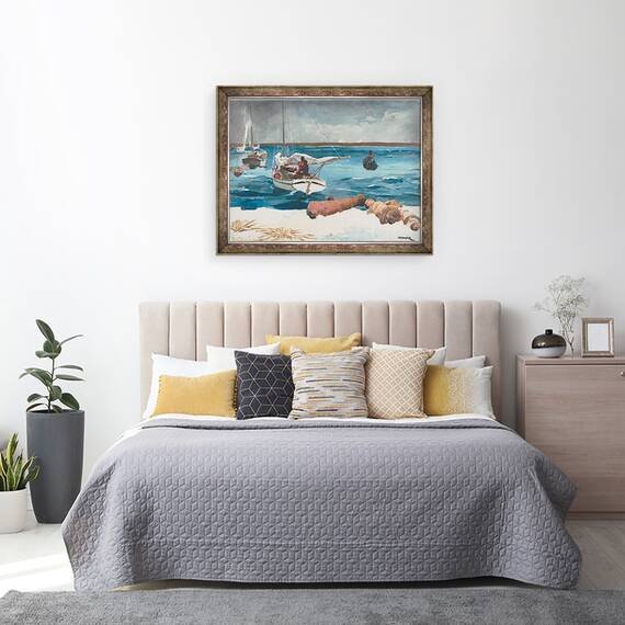 Tablou inramat - Winslow Homer - Nassau, 60 x 80 cm - 3- Roveli