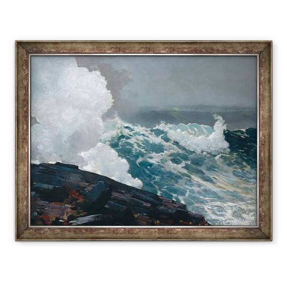 Tablou inramat - Winslow Homer - Northeaster, 60 x 80 cm - - Roveli