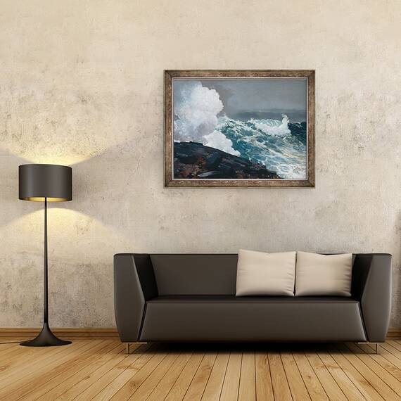 Tablou inramat - Winslow Homer - Northeaster, 60 x 80 cm - 2- Roveli