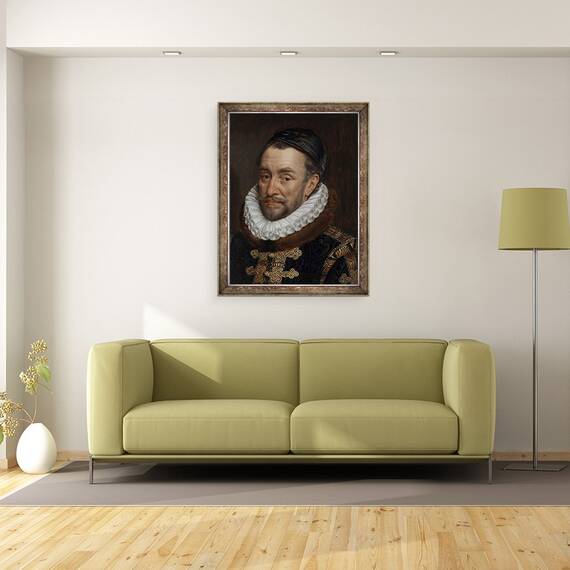 Tablou inramat - Adriaen Thomasz Key - William I, Print de Oranje, 60 x 80 cm - 2- Roveli