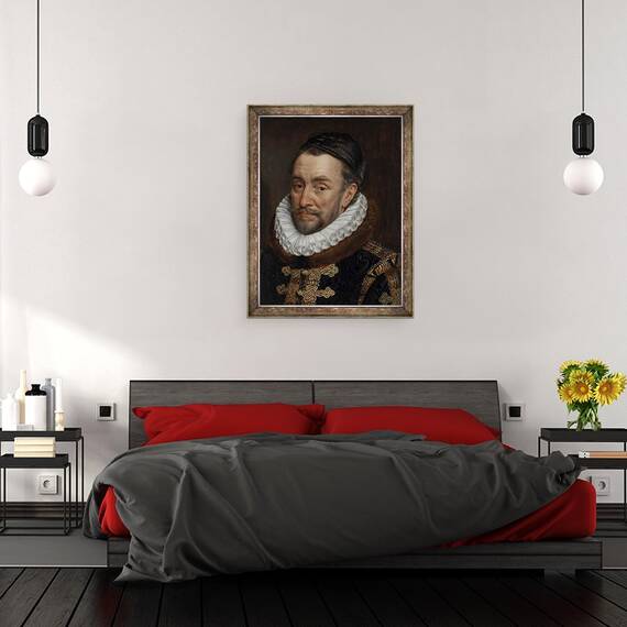 Tablou inramat - Adriaen Thomasz Key - William I, Print de Oranje, 60 x 80 cm - 3- Roveli