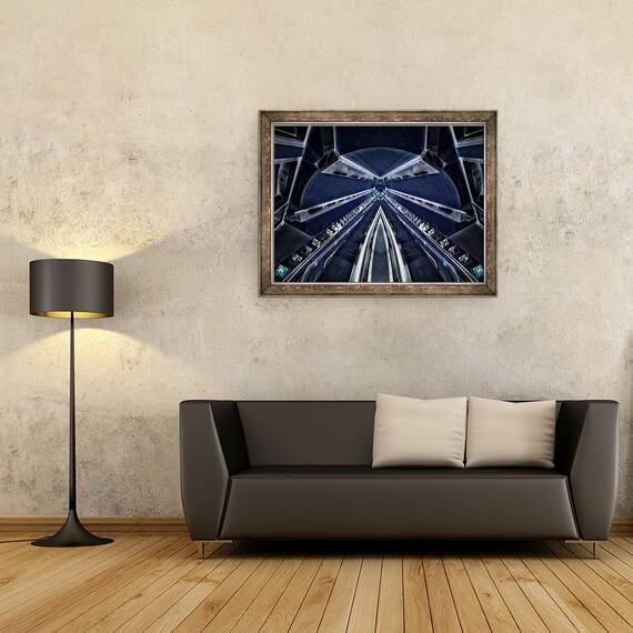 Tablou inramat - Ant Smith - Tunel Albastru, 60 x 80 cm - 2- Roveli