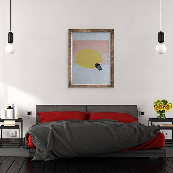 Tablou inramat - Bella Larsson - Bondar si Soare, 60 x 80 cm - 3- Roveli