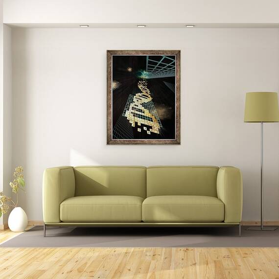 Tablou inramat - Francois Domain - Dumnezeu nu joaca zaruri, 60 x 80 cm - 2- Roveli