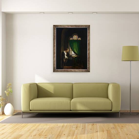 Tablou inramat - Francois Richard Fleury - Valentina din Milano, 60 x 80 cm - 2- Roveli
