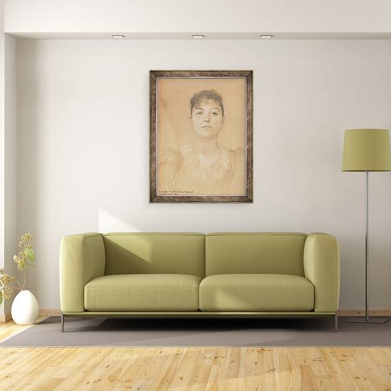 Tablou inramat - Gustav Klimt - Portretul unei femei, 60 x 80 cm - 2- Roveli
