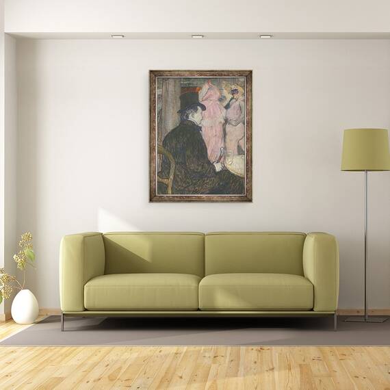 Tablou inramat - Henri de Toulouse-Lautrec - Maxime Dethomas, 60 x 80 cm - 2- Roveli