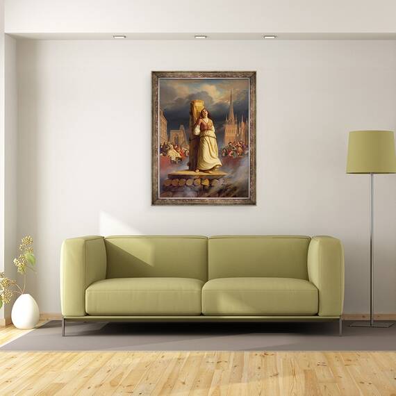 Tablou inramat - Hermann Anton Stilke - Ioana DArc Moartea pe rug, 60 x 80 cm - 2- Roveli