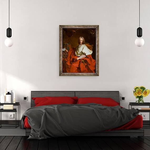 Tablou inramat - Hyacinthe Francois Rigaud - Cardinalul Guillaume Dubois, 60 x 80 cm - 3- Roveli