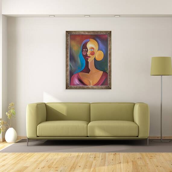 Tablou inramat - Ikahl Beckford - Doua fete ale Evei, 60 x 80 cm - 2- Roveli