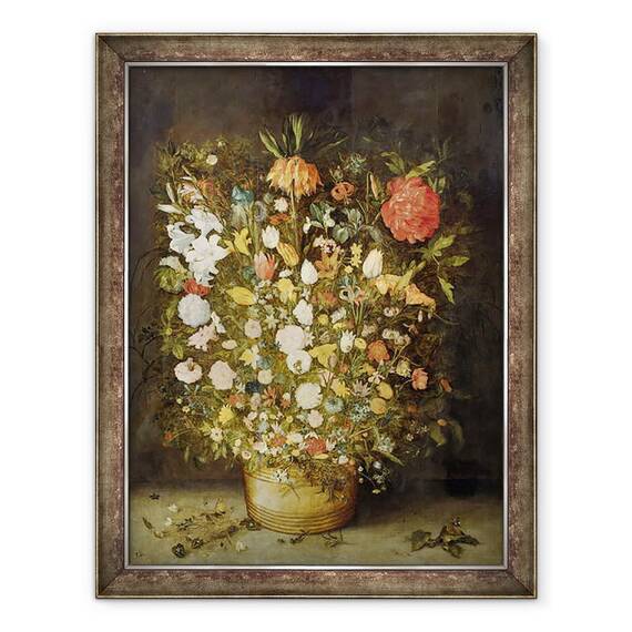 Tablou inramat - Jan Brueghel - Natura moarta cu flori, 60 x 80 cm - - Roveli