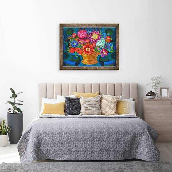 Tablou inramat - Jane Tattersfield - Mai multe flori intr-un cos, 2013, 60 x 80 cm - 3- Roveli