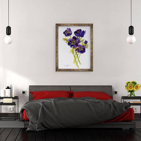 Tablou inramat - Joan Thewsey - Anemone, 2011, 60 x 80 cm - 3- Roveli