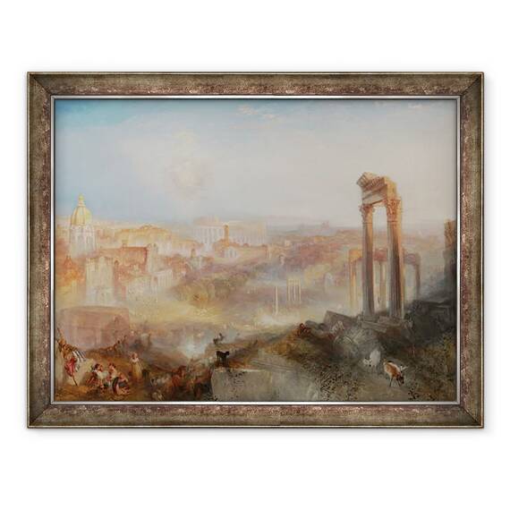 Tablou inramat - Joseph Mallord William Turner - Roma moderna, Campo Vaccino, 60 x 80 cm - - Roveli