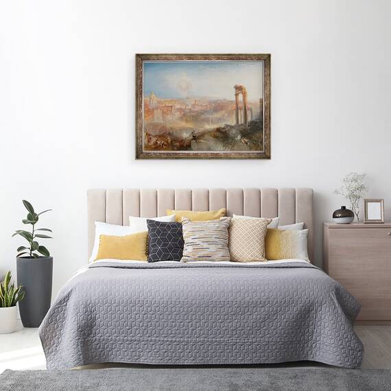 Tablou inramat - Joseph Mallord William Turner - Roma moderna, Campo Vaccino, 60 x 80 cm - 3- Roveli
