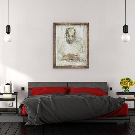 Tablou inramat - Julie Held - Convalescentul, 2014, 60 x 80 cm - 3- Roveli