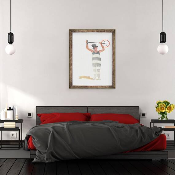 Tablou inramat - Lincoln Seligman - Clovn italian, 60 x 80 cm - 3- Roveli