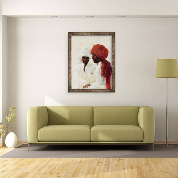 Tablou inramat - Lincoln Seligman - Doi imami, 60 x 80 cm - 2- Roveli
