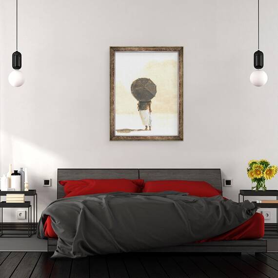 Tablou inramat - Lincoln Seligman - Umbrela & Peste 2, 60 x 80 cm - 3- Roveli