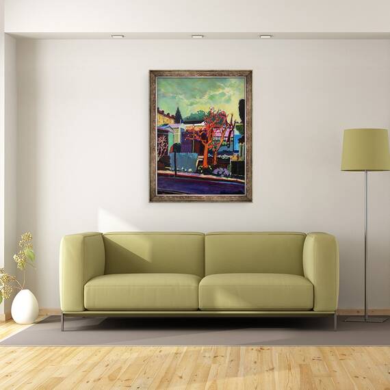 Tablou inramat - Marco Cazzulini - Gradina urbana, 60 x 80 cm - 2- Roveli