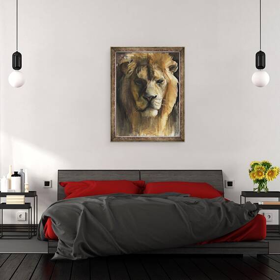 Tablou inramat - Mark Adlington - Leul Asiatic, 2015, 60 x 80 cm - 3- Roveli