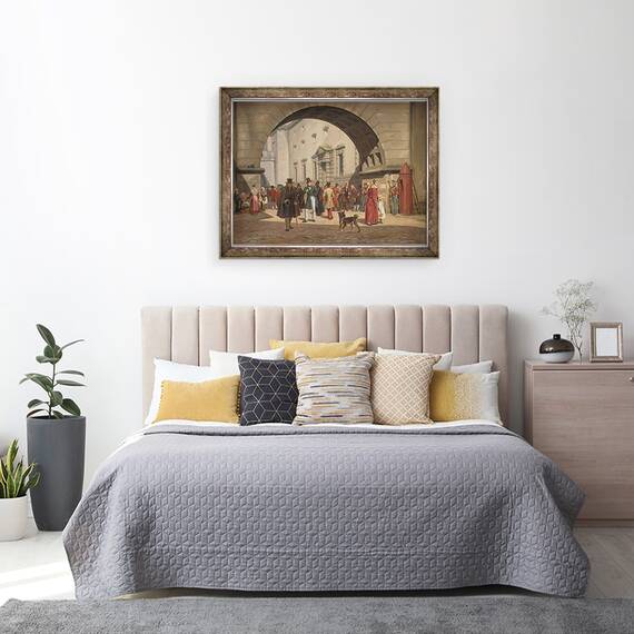 Tablou inramat - Martinus Rorbye - inchisoarea Copenhaga, 60 x 80 cm - 3- Roveli