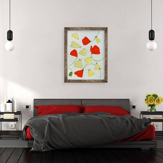 Tablou inramat - Megan Moore - Maci si molii, 60 x 80 cm - 3- Roveli