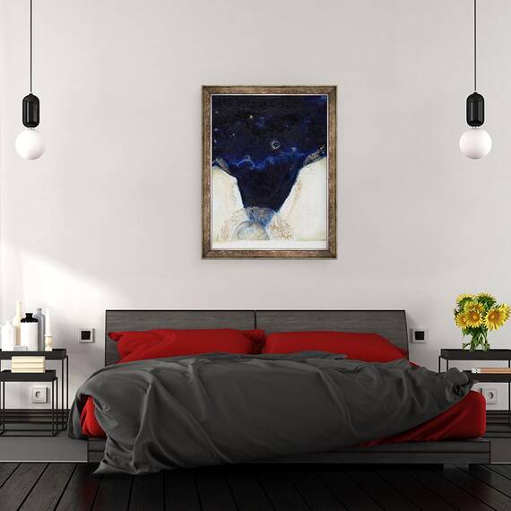 Tablou inramat - Nancy Moniz Charalambous - Noapte ingerul a primit aripile lui 2, 2013, 60 x 80 cm - 3- Roveli