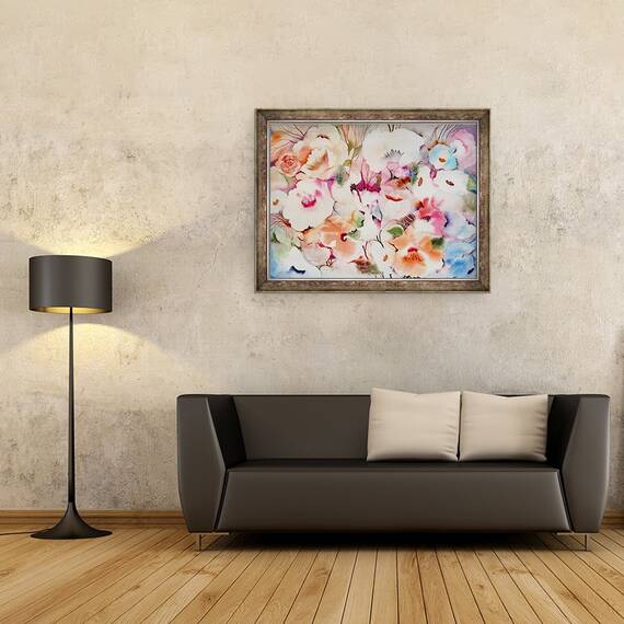 Tablou inramat - Neela Pushparaj - aceste flori sunt pentru tine, 60 x 80 cm - 2- Roveli