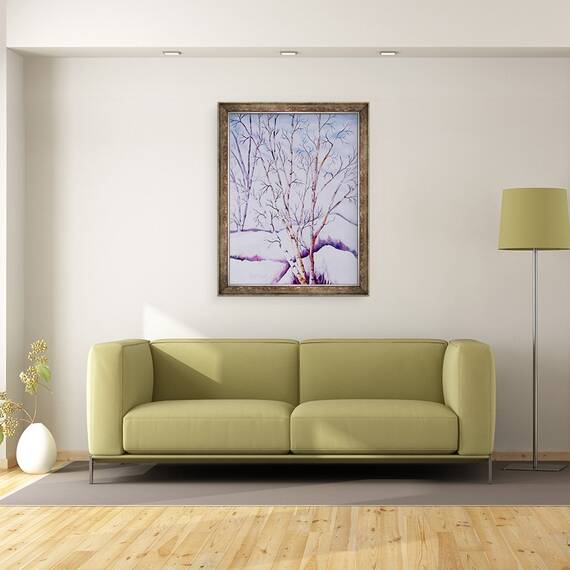 Tablou inramat - Neela Pushparaj - Albi de iarna, 60 x 80 cm - 2- Roveli