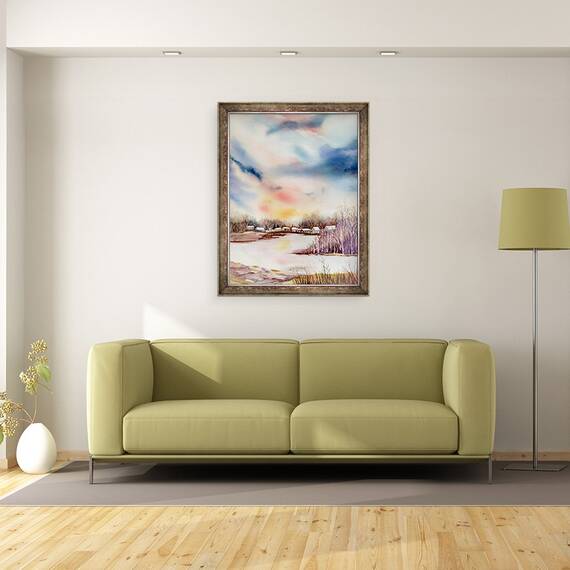Tablou inramat - Neela Pushparaj - Cer mare, 60 x 80 cm - 2- Roveli