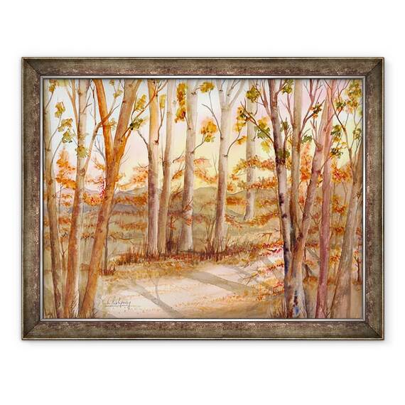 Tablou inramat - Neela Pushparaj - Copaci inalti, 60 x 80 cm - - Roveli