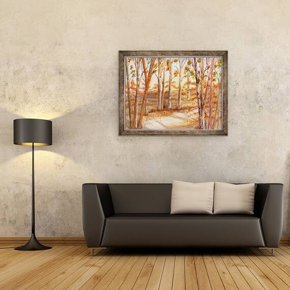 Tablou inramat - Neela Pushparaj - Copaci inalti, 60 x 80 cm - 2- Roveli