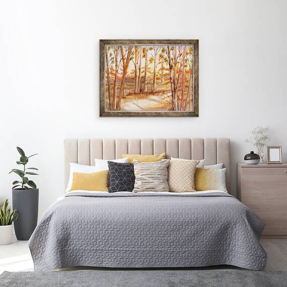 Tablou inramat - Neela Pushparaj - Copaci inalti, 60 x 80 cm - 3- Roveli
